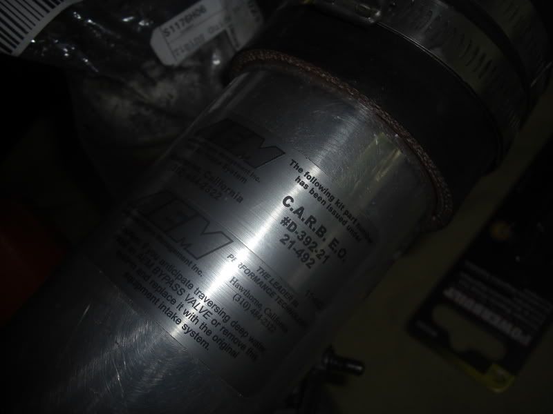 FS GLI Front and Rear Lips Candy White\ AEM intake tube w/filter and CARB sticker VW Vortex